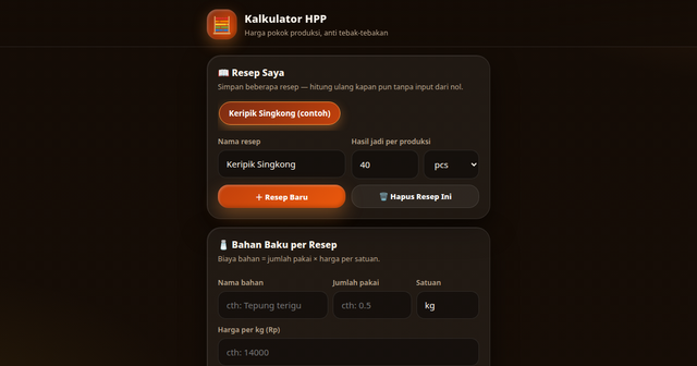 Kalkulator HPP